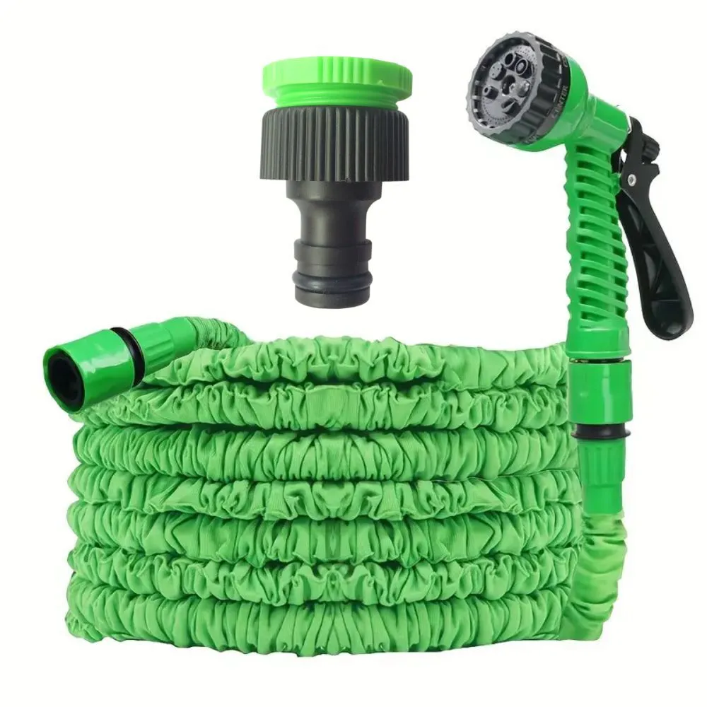 15m Anti-Kink Expandable Garden Hose | Flexible | Tangle-Free | Water Hose with Adjustable Spray Nozzle