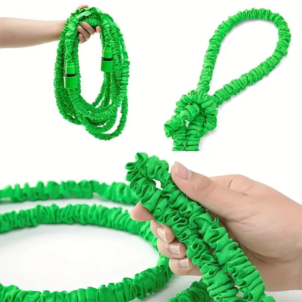 15m Anti-Kink Expandable Garden Hose | Flexible | Tangle-Free | Water Hose with Adjustable Spray Nozzle