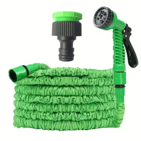 15m Anti-Kink Expandable Garden Hose | Flexible | Tangle-Free | Water Hose with Adjustable Spray Nozzle