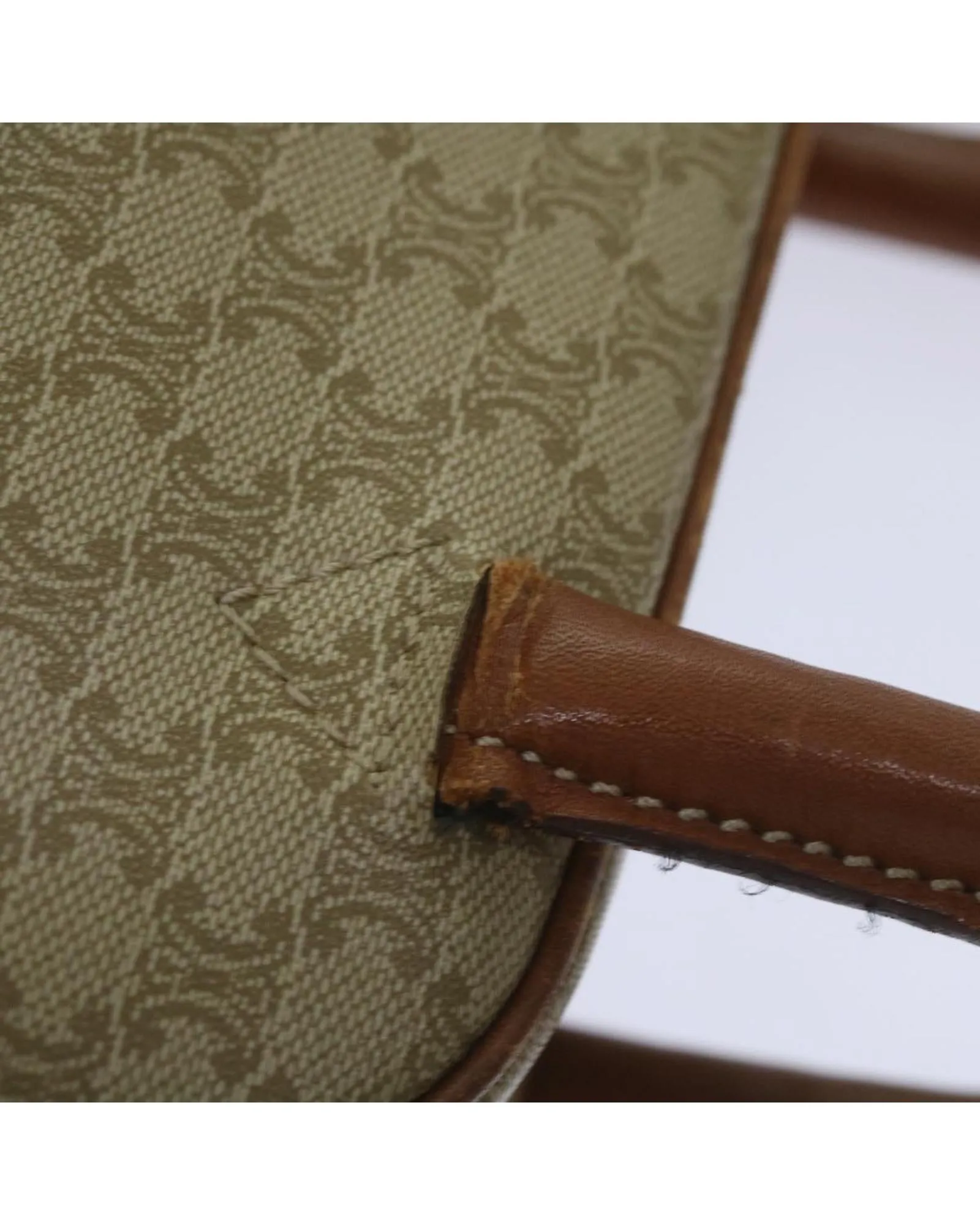 Authentic Beige Canvas Hand Bag