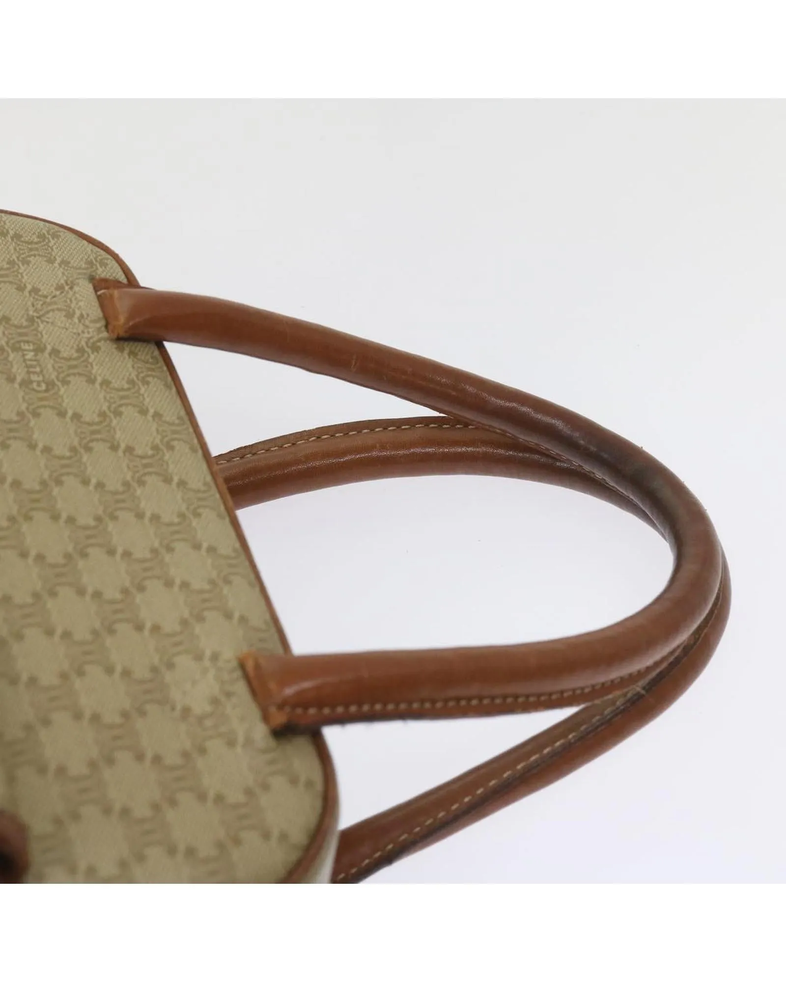 Authentic Beige Canvas Hand Bag