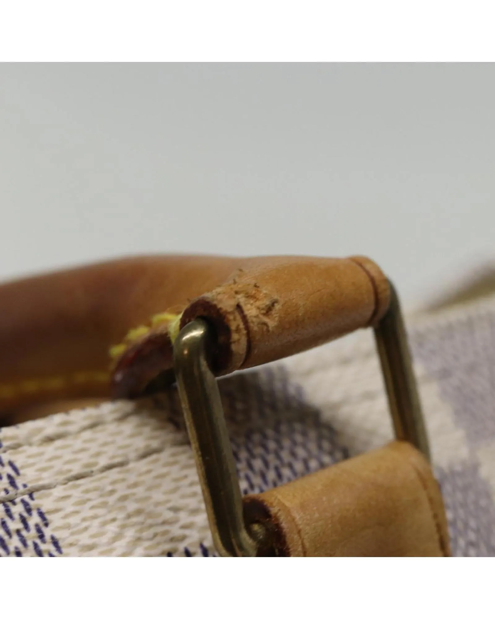 Authentic Damier Azur Canvas Hand Bag