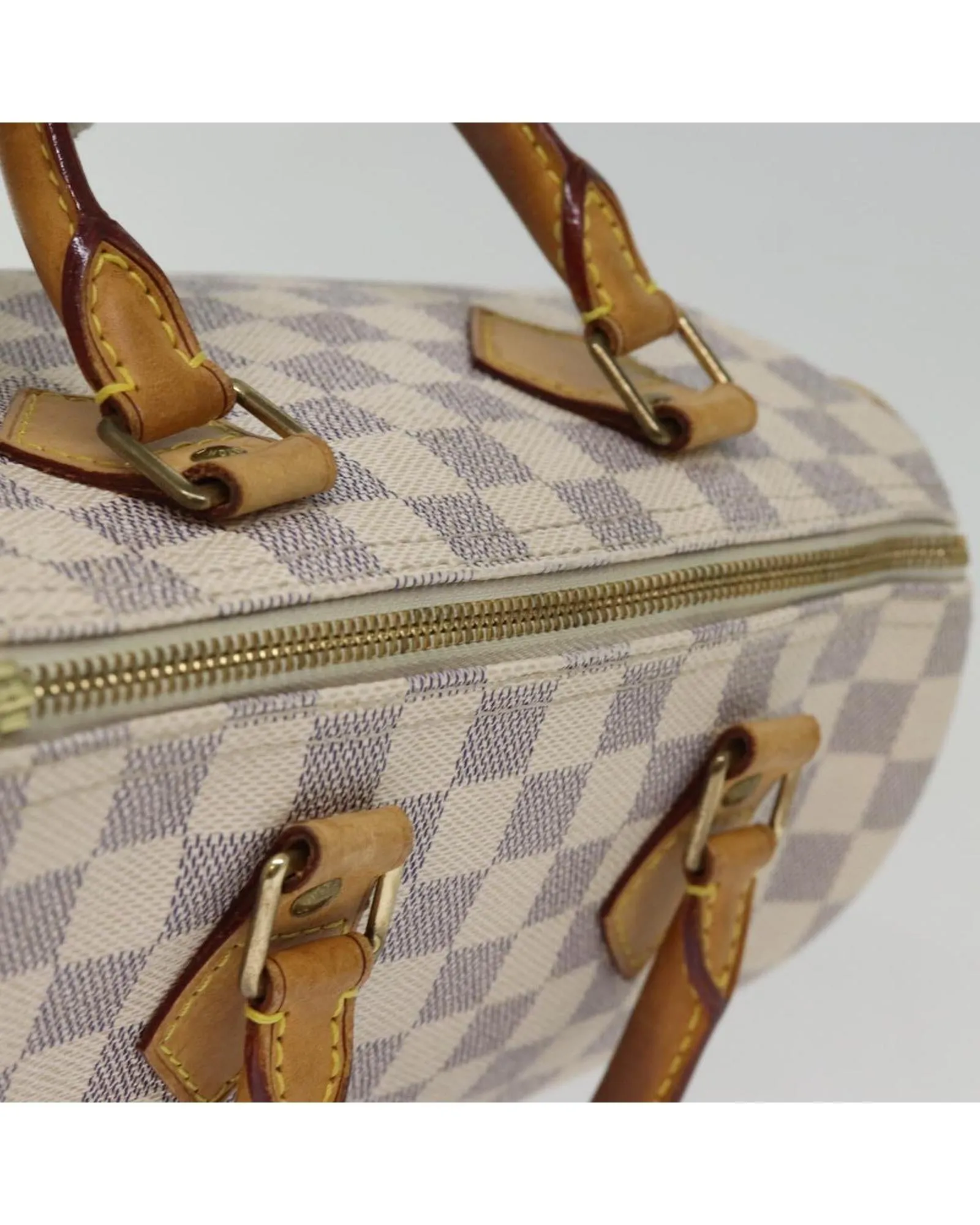 Authentic Damier Azur Canvas Hand Bag