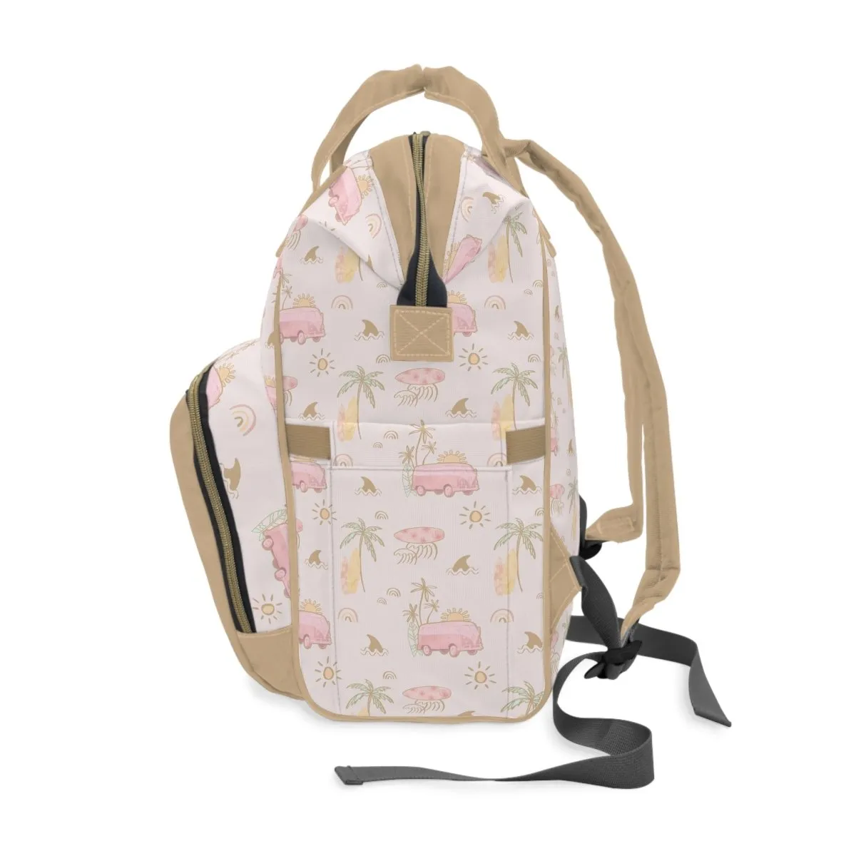 Backpack Diaper Bag | Ocean Surfer Girl
