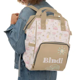Backpack Diaper Bag | Ocean Surfer Girl