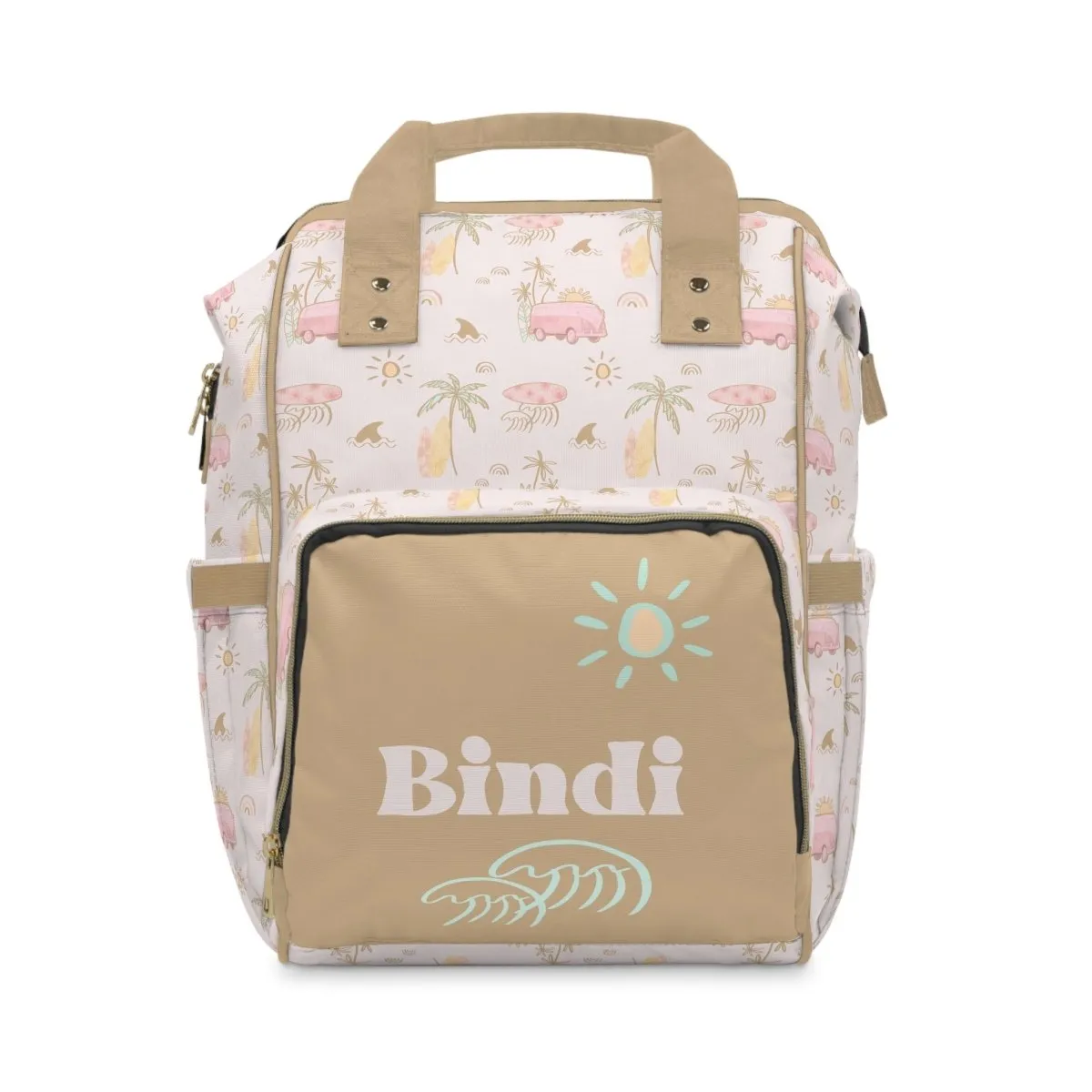 Backpack Diaper Bag | Ocean Surfer Girl