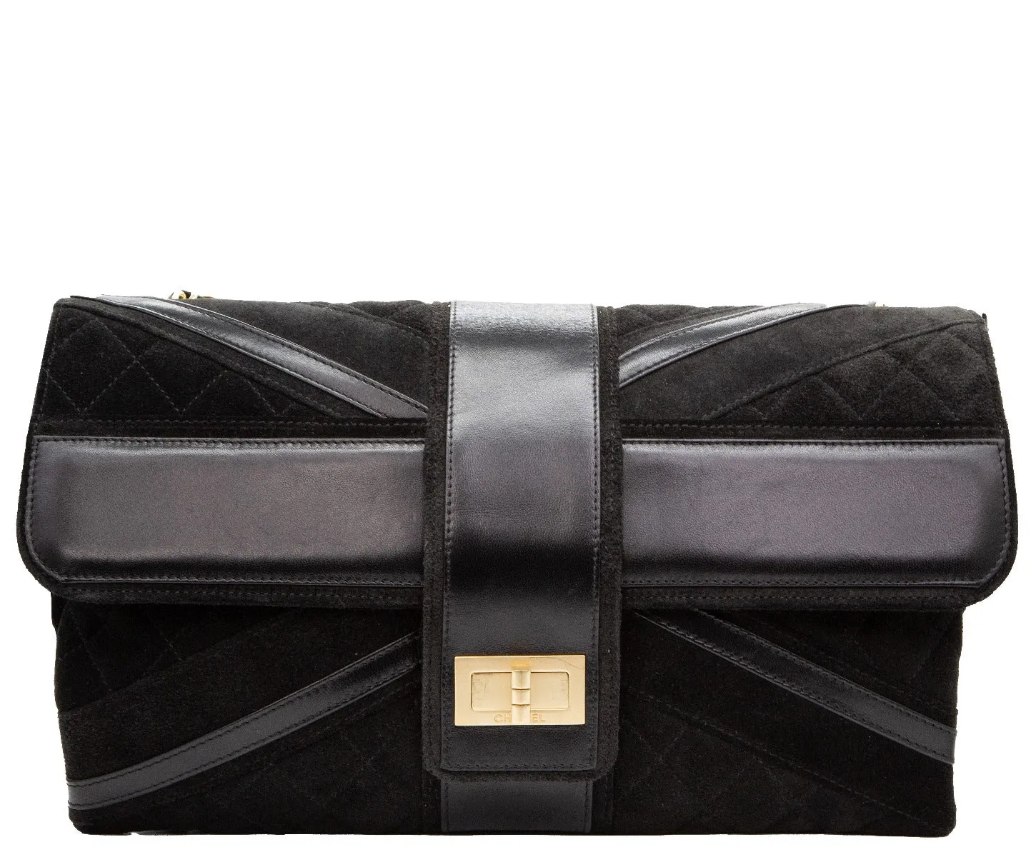 Black Union Jack Reissue Flap Bag