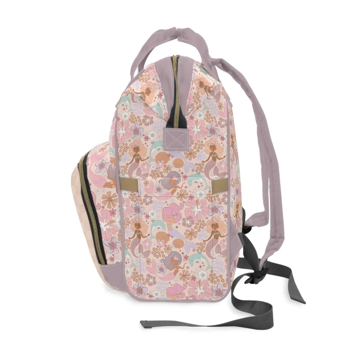 Boho Mermaids Personalized Backpack Diaper Bag