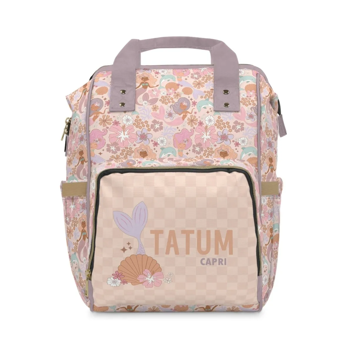 Boho Mermaids Personalized Backpack Diaper Bag
