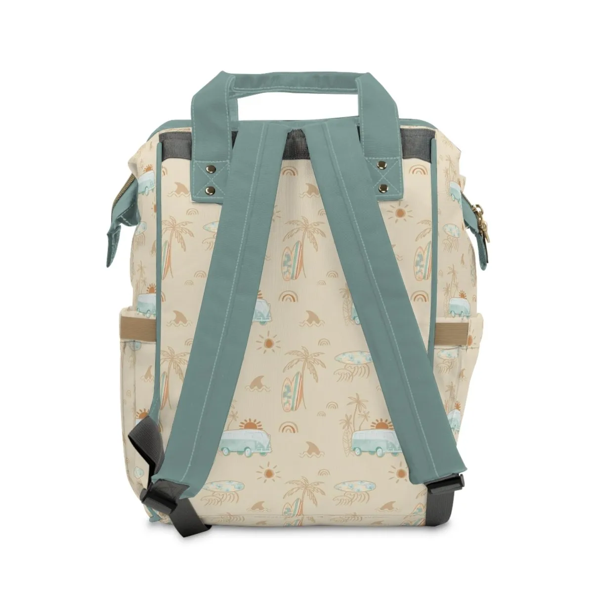 Boho Surfer Personalized Backpack Diaper Bag