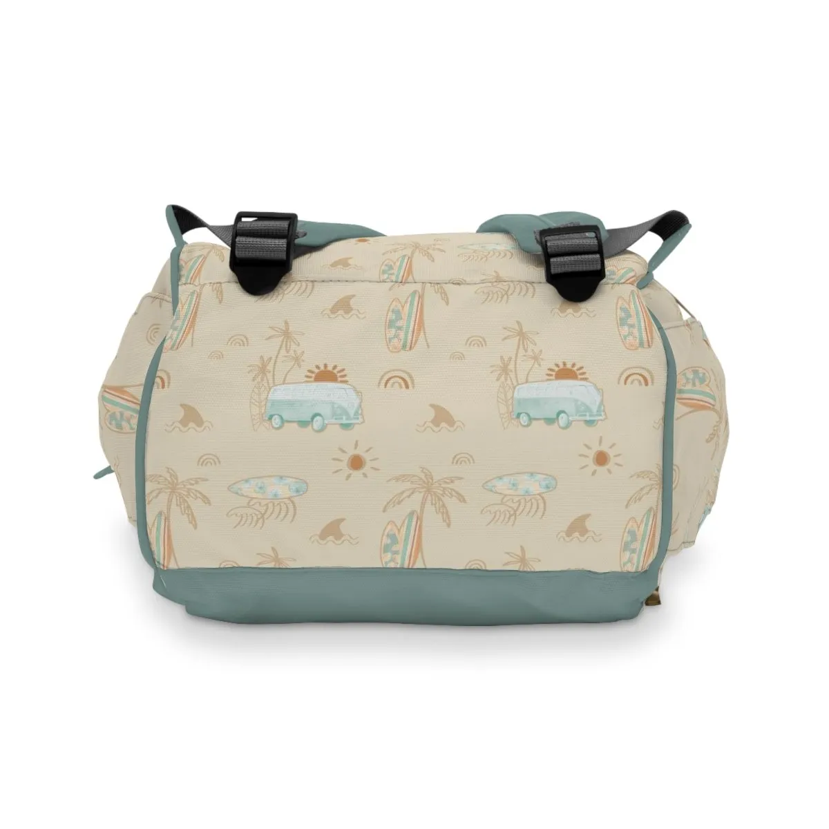 Boho Surfer Personalized Backpack Diaper Bag