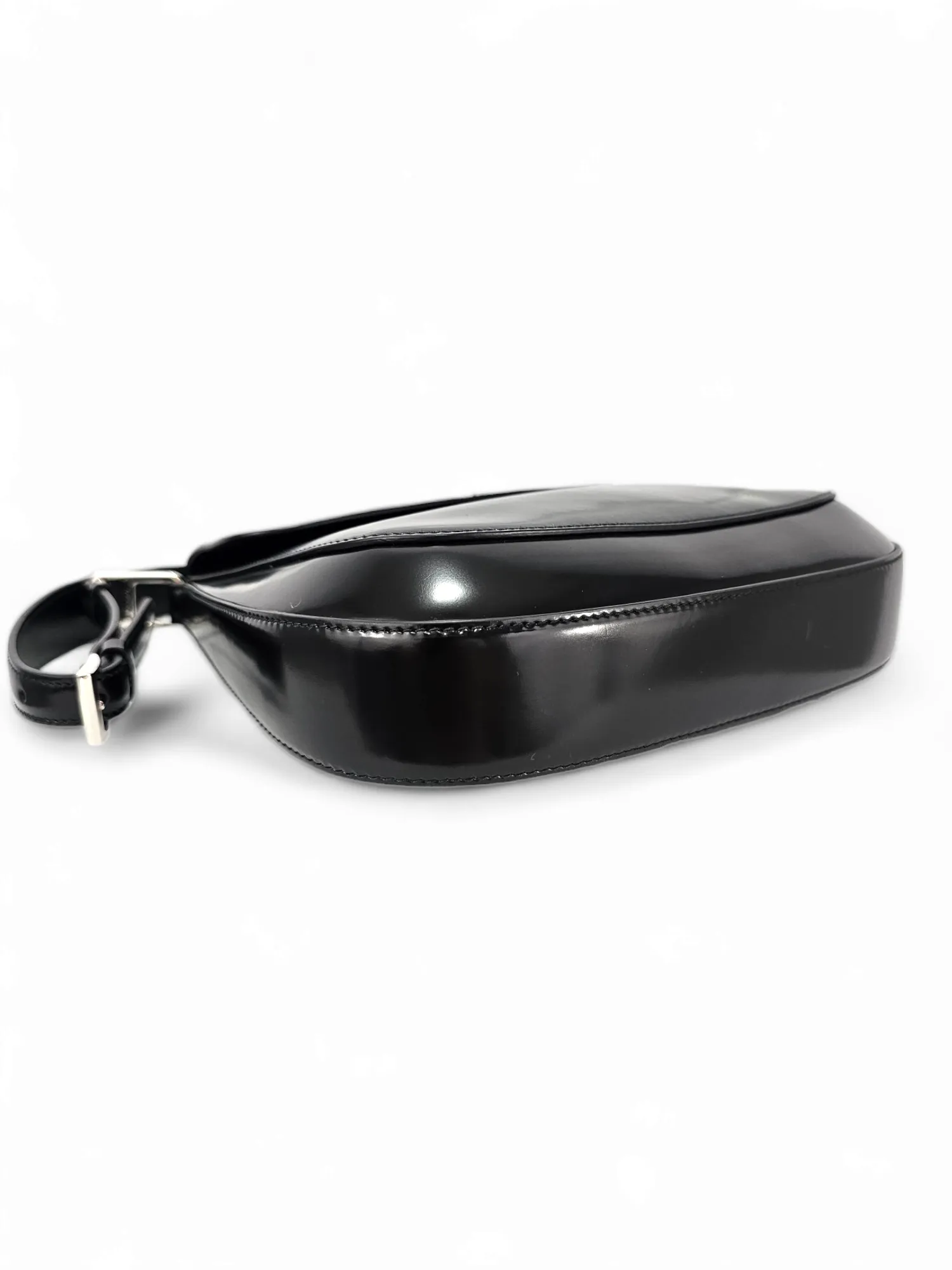 Bolsa Prada de Ombro Cleo de Couro