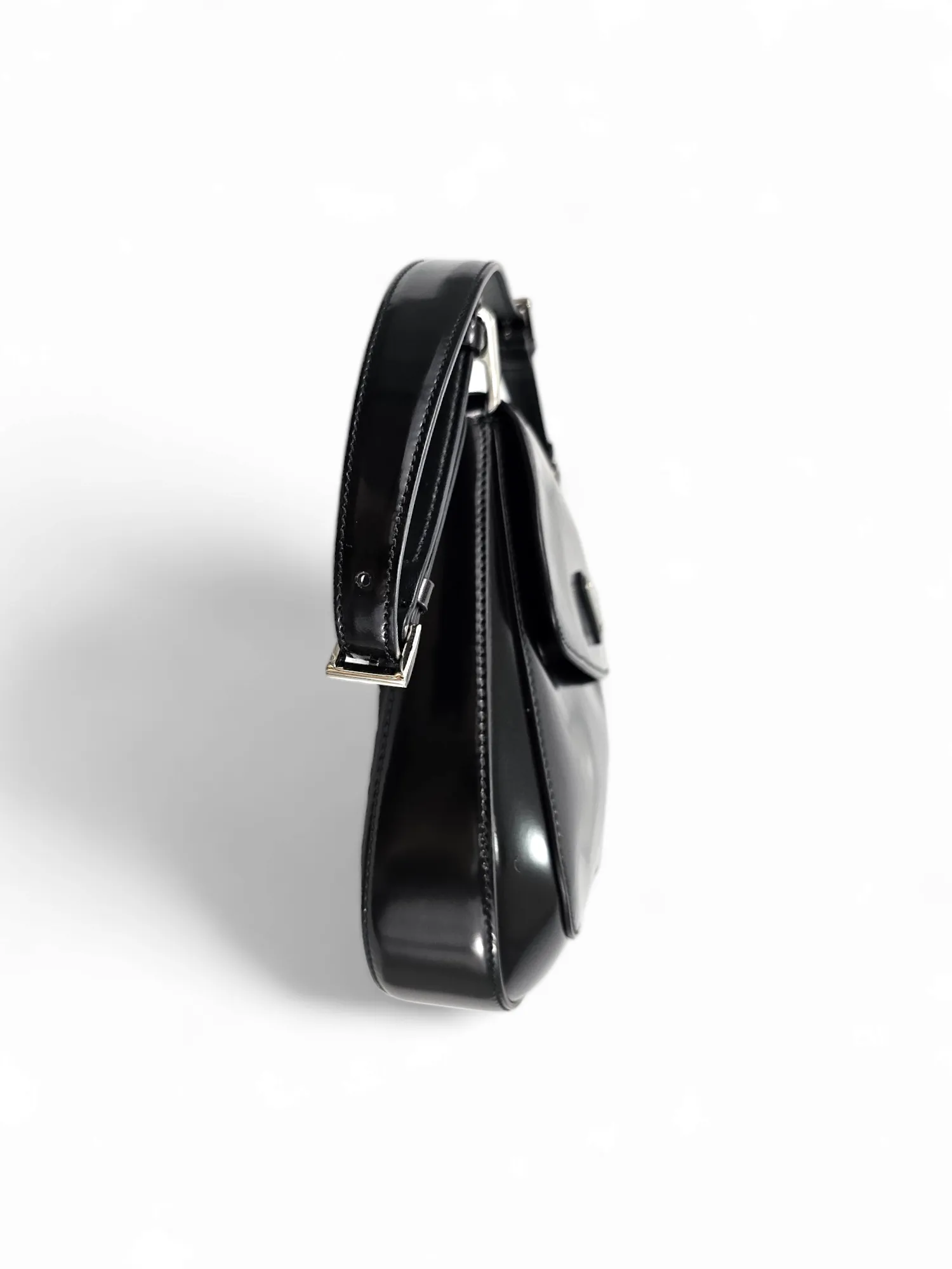 Bolsa Prada de Ombro Cleo de Couro