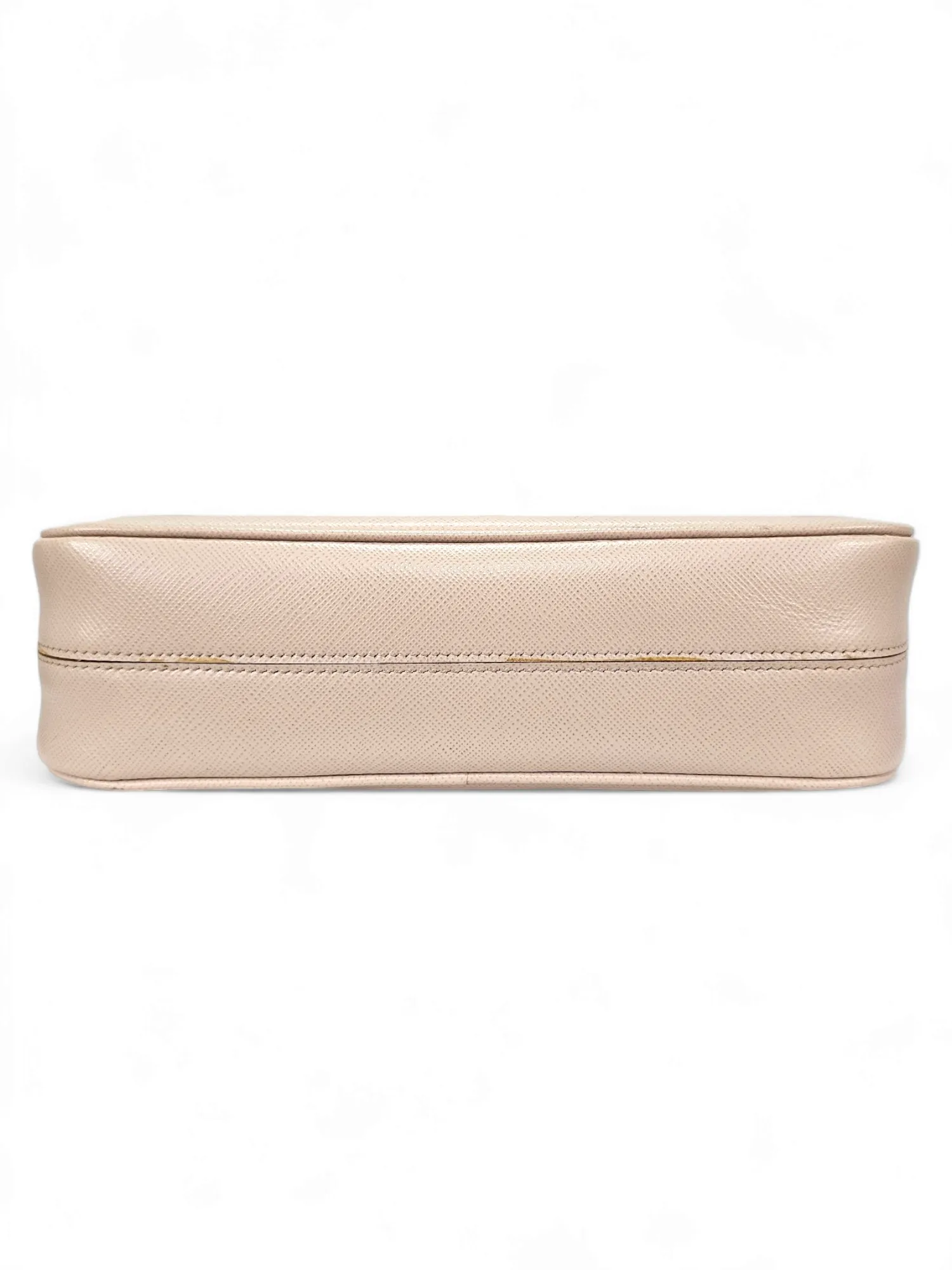 Bolsa Prada em Couro Saffiano Bege Cameo