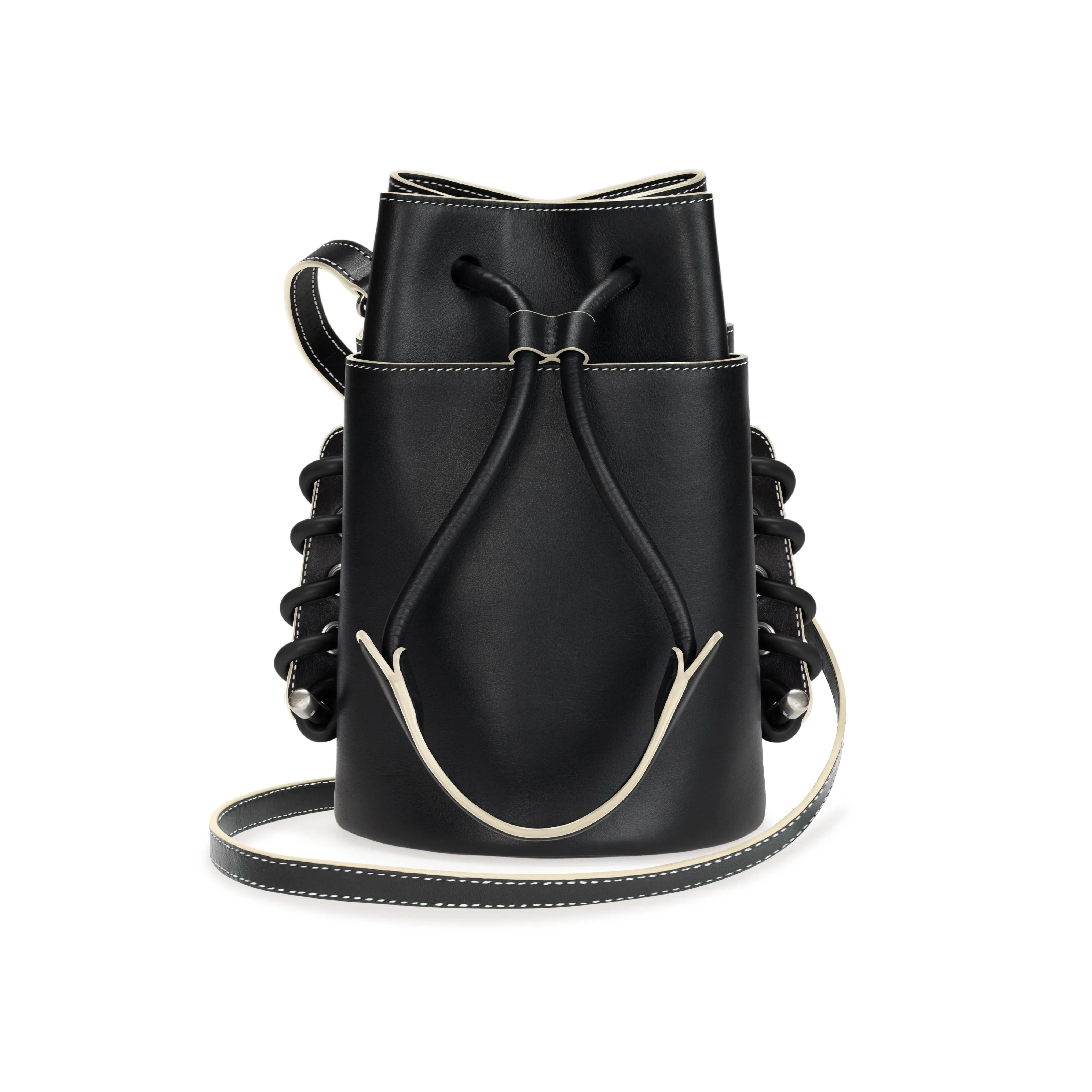 Bucket Bag in Black [Customisable]
