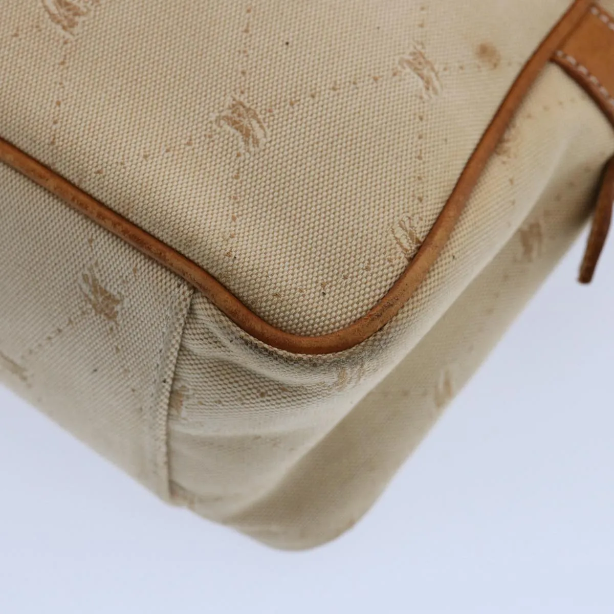 BURBERRY Blue Label Hand Bag Canvas Beige  bs10778