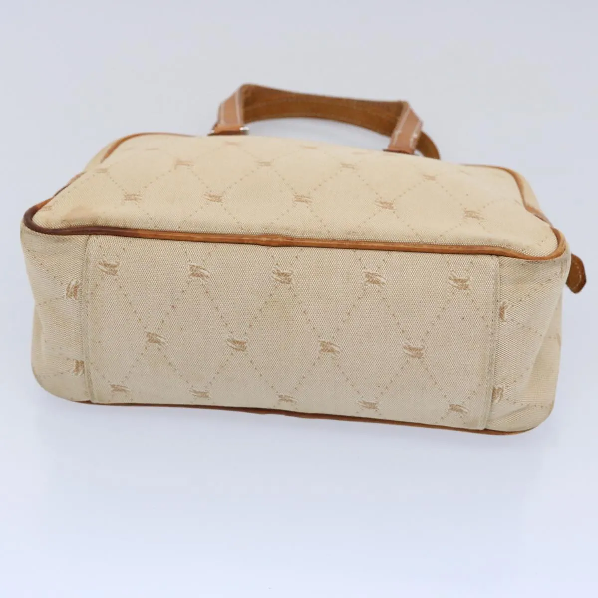 BURBERRY Blue Label Hand Bag Canvas Beige  bs10778