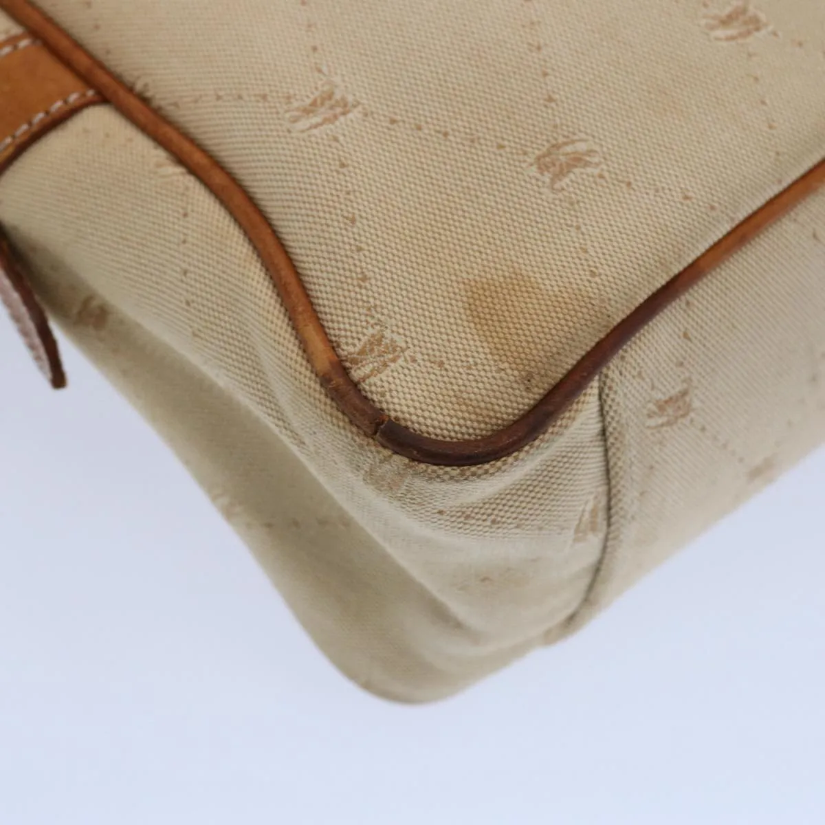 BURBERRY Blue Label Hand Bag Canvas Beige  bs10778