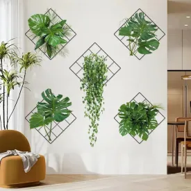 Buy 2 Get 1 Free3D Green Plant Wall Sticker