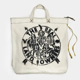 BZEN HELMET18-16 "THE REAL LAND OWNERS" CANVAS HELMET BAG DEADSTOCK-20oz-NATURAL