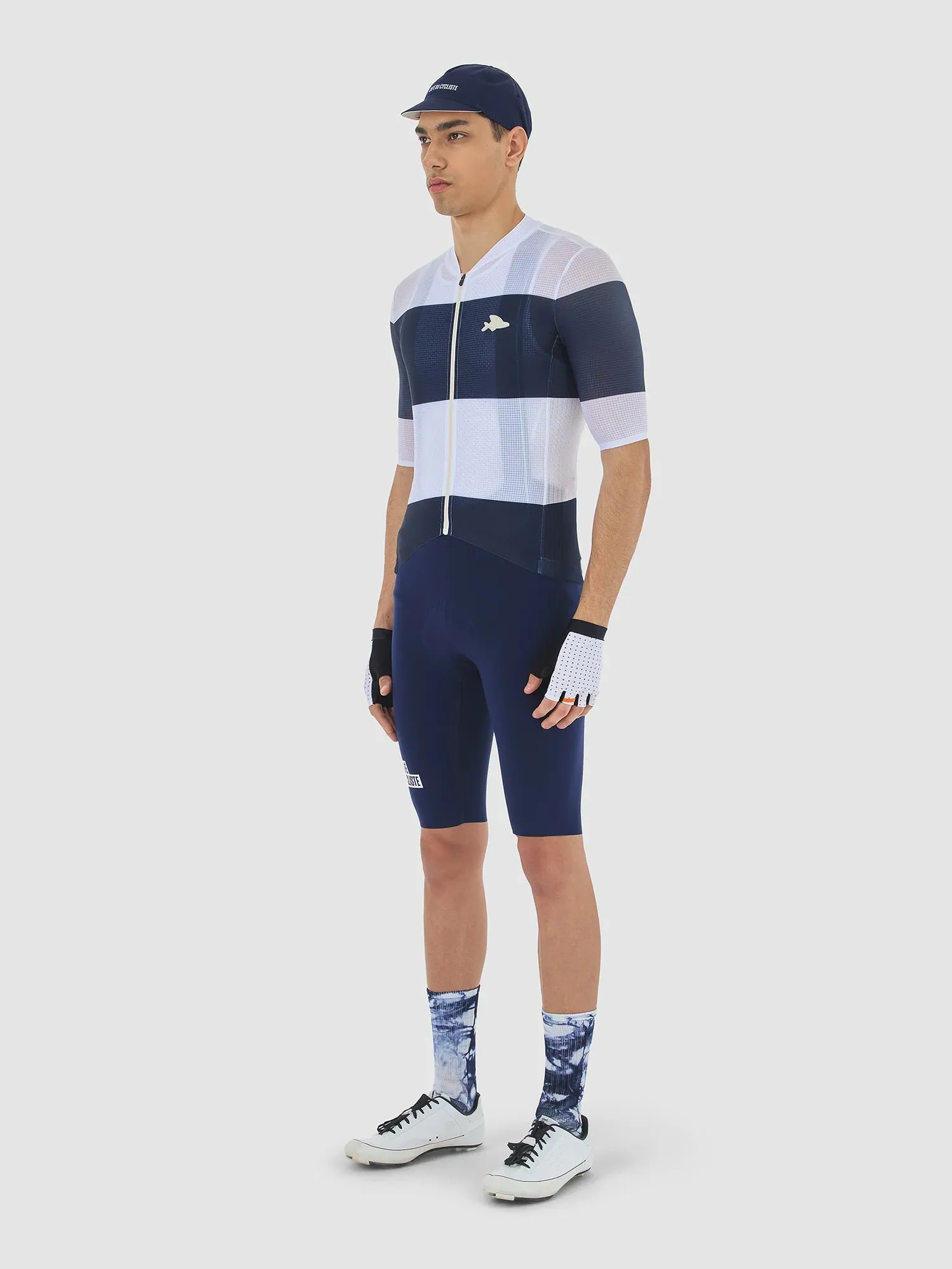 Caf du Cycliste Angeline Men's Jersey Navy/White