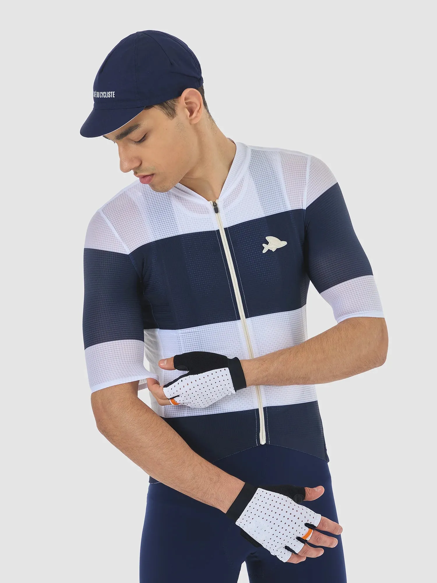 Caf du Cycliste Angeline Men's Jersey Navy/White