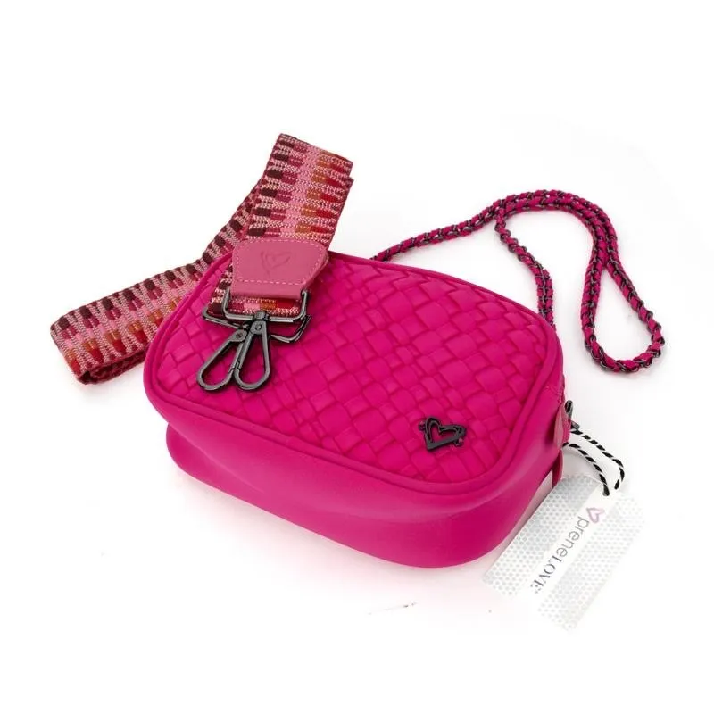 Caledon Woven Crossbody - Magenta