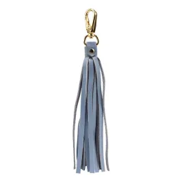 ClaudiaG Fringe Power Leather Bag Charm-Serenity/Gold
