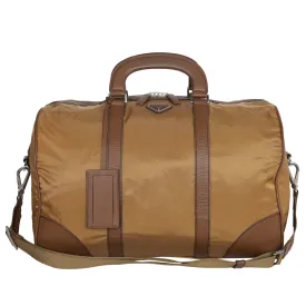 Duffle Nylon Travel Bag with triangular logo (Authentic Pre-Owned)