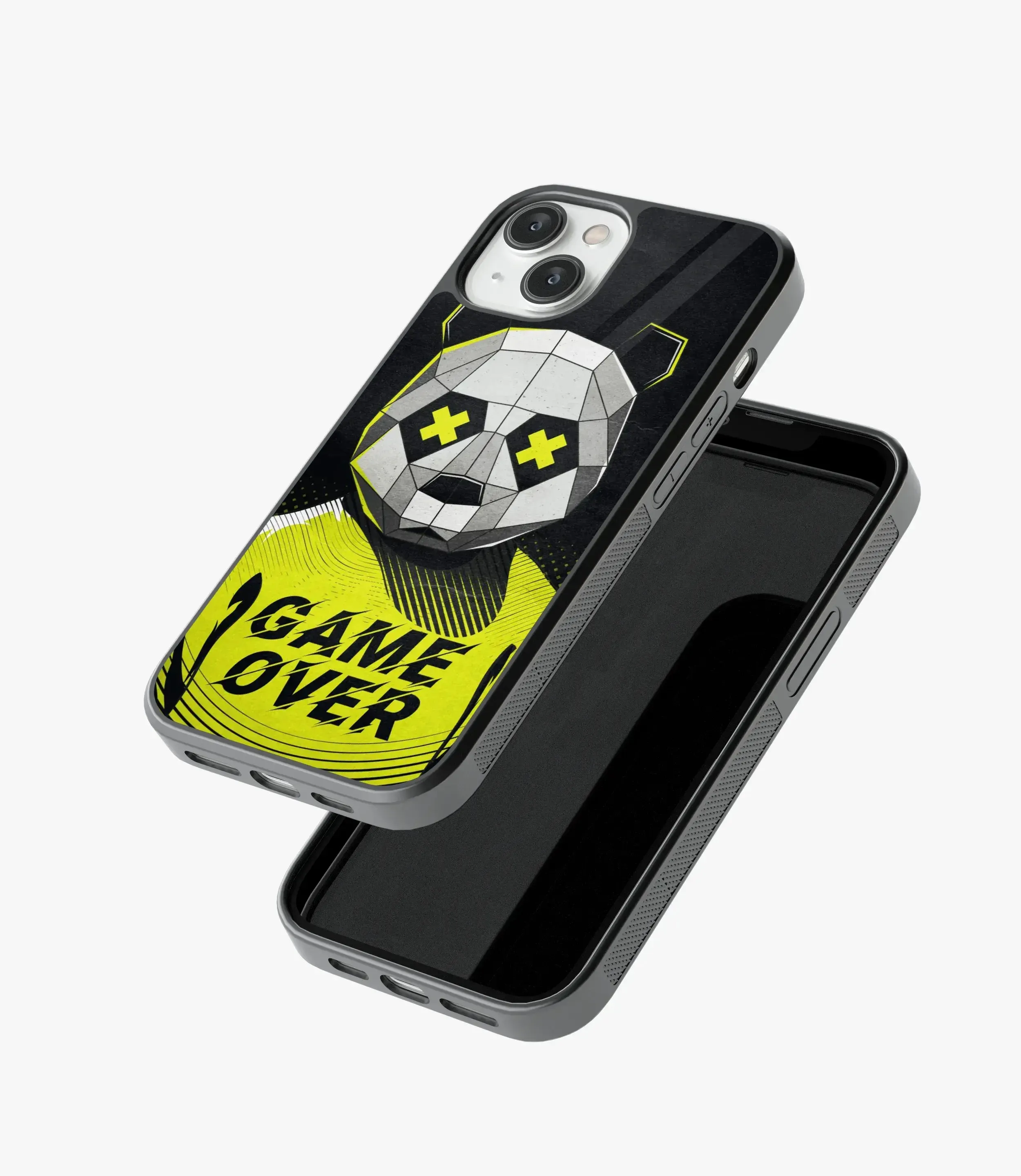 Game Over Panda Glass Case