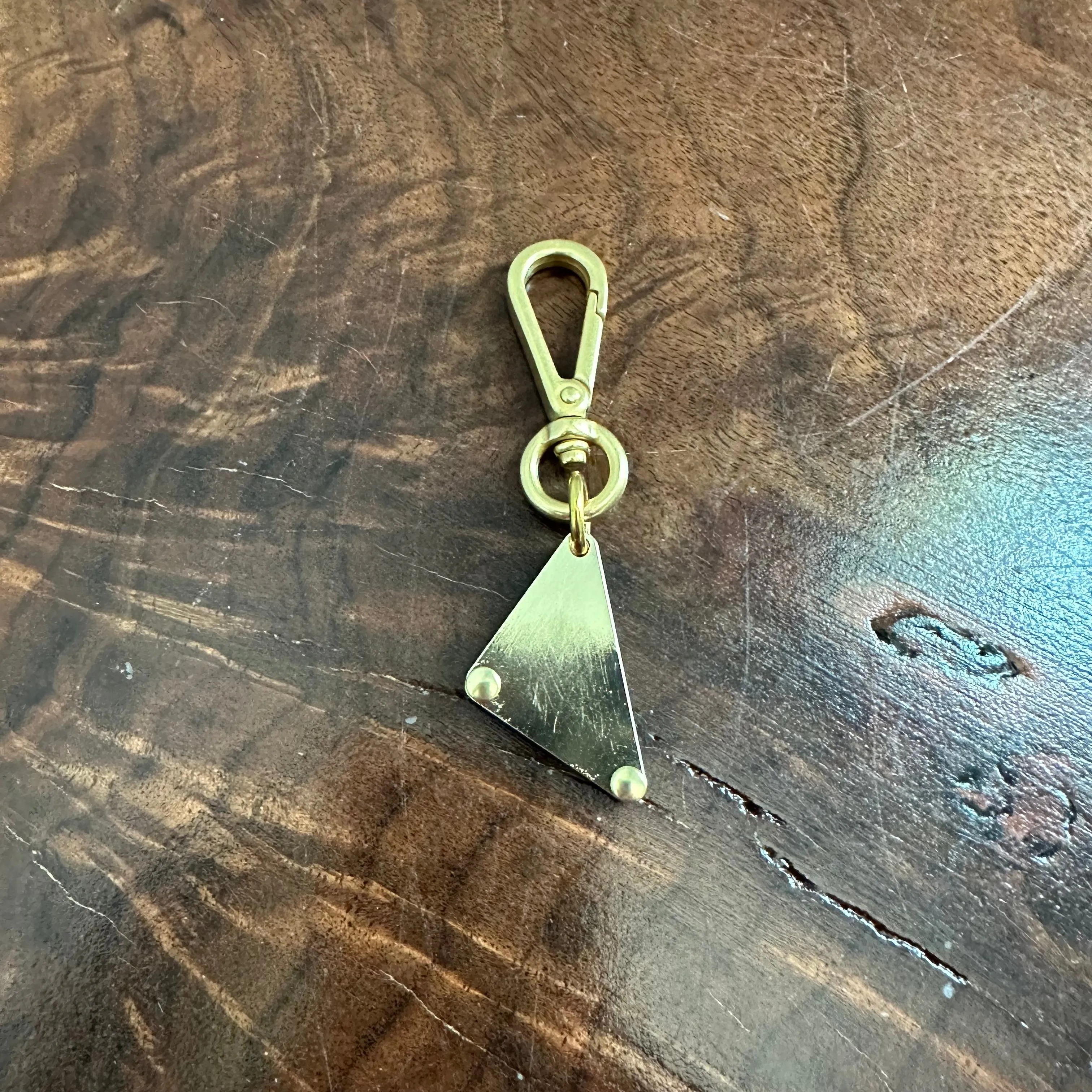 Gold Prada Bag Tag Charm/Keychain