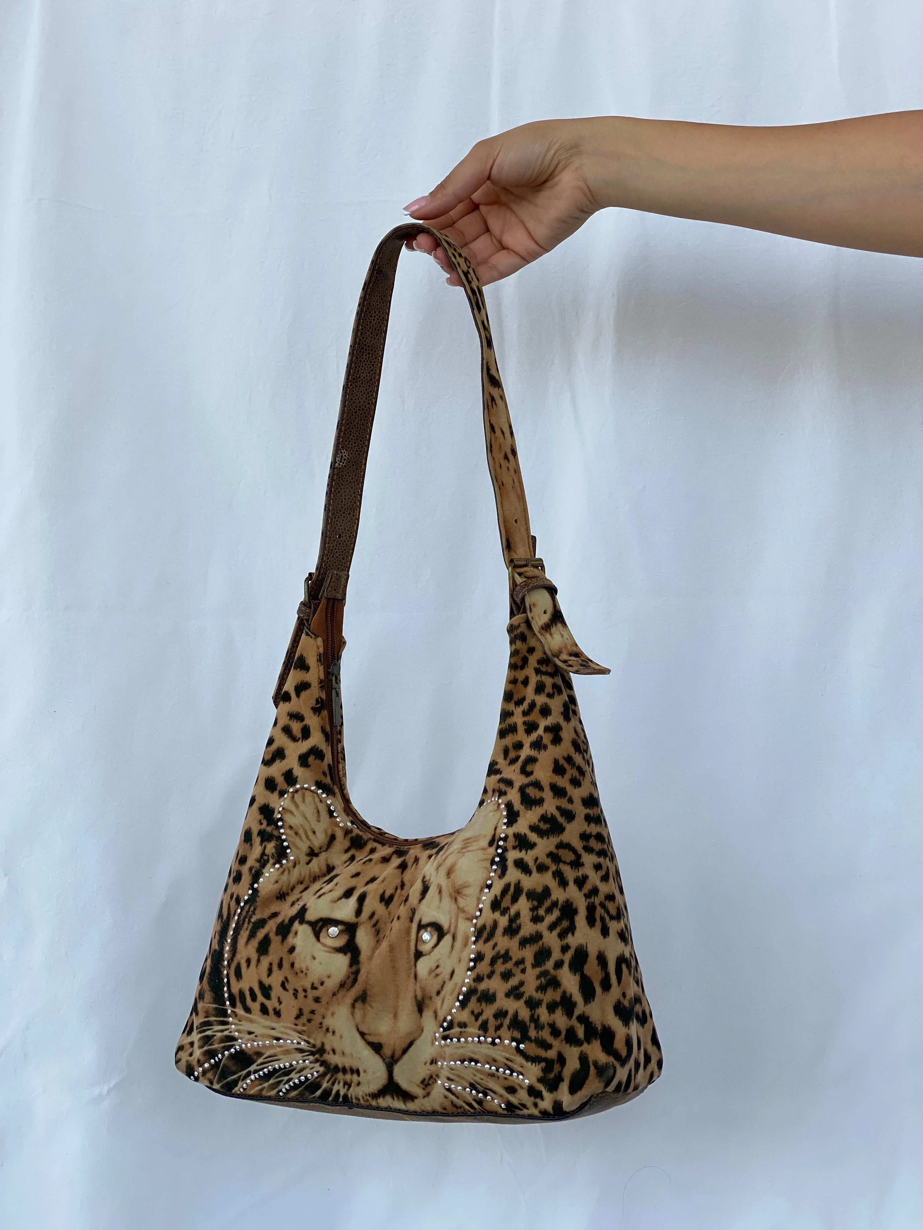 Leopard Y2K Animal Print Shoulder Bag