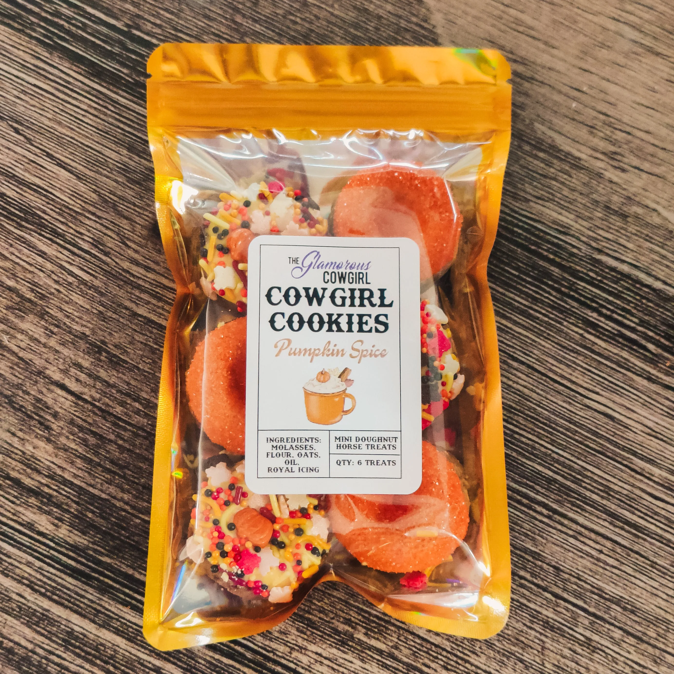 *Limited Edition* Pumpkin Spice Cowgirl Cookies Horse Treats