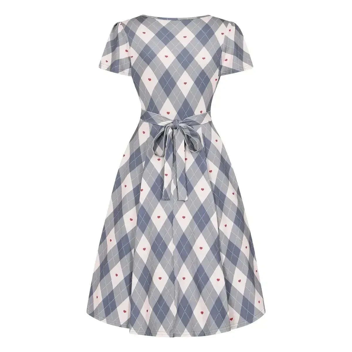 Lyra Mini Dress - Blue Valentine Diamond