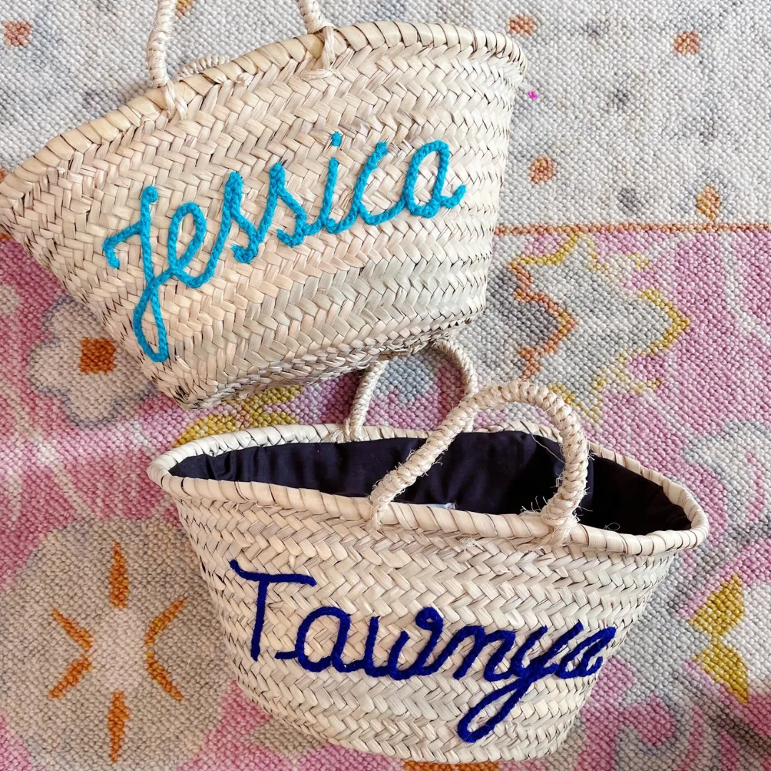 Mini Woven Name Bag, Custom