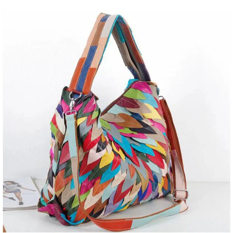 Mosaic Leaves Handbag