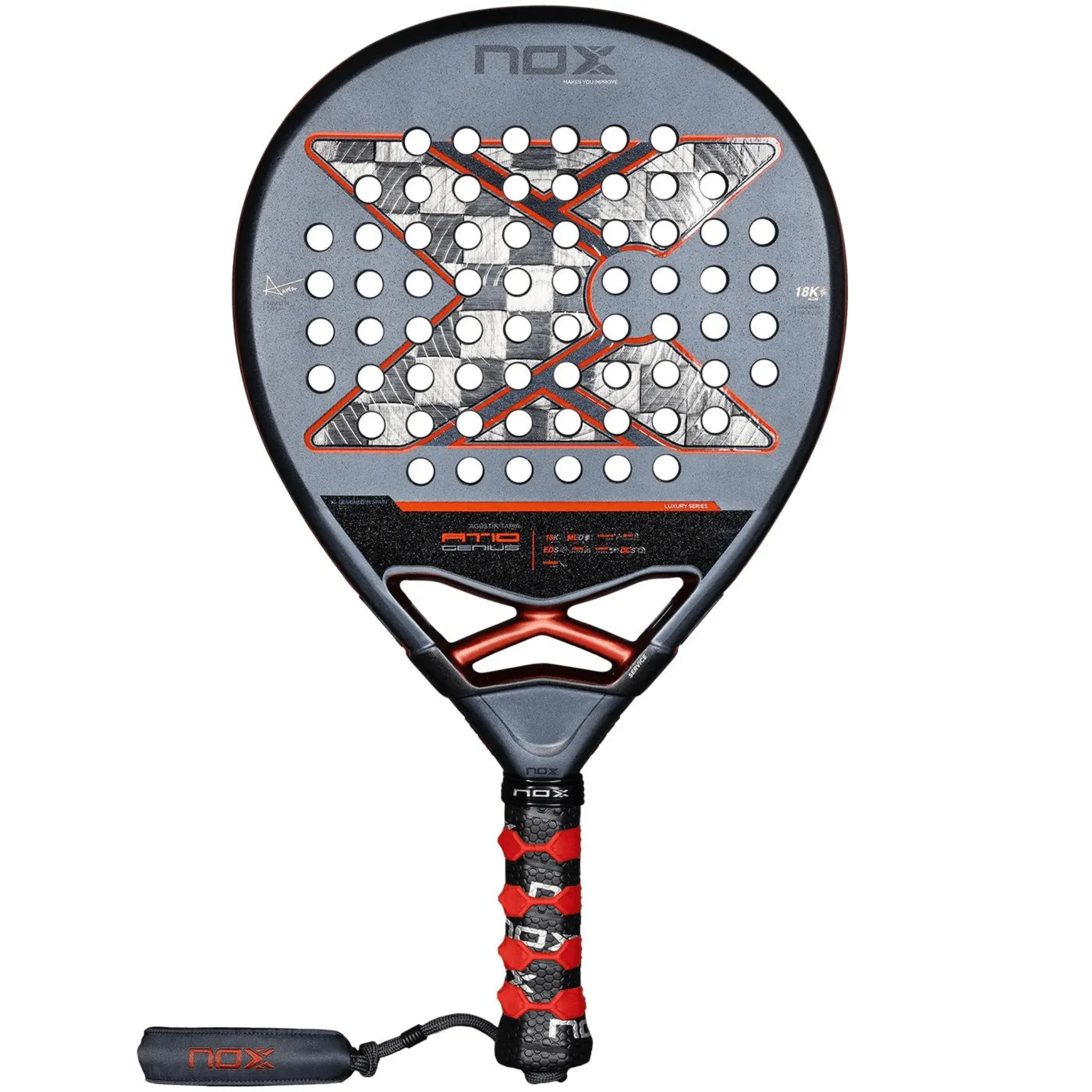 NOX AT10 Genius 18K Alum Agustin Tapia 2025 Padel Racket