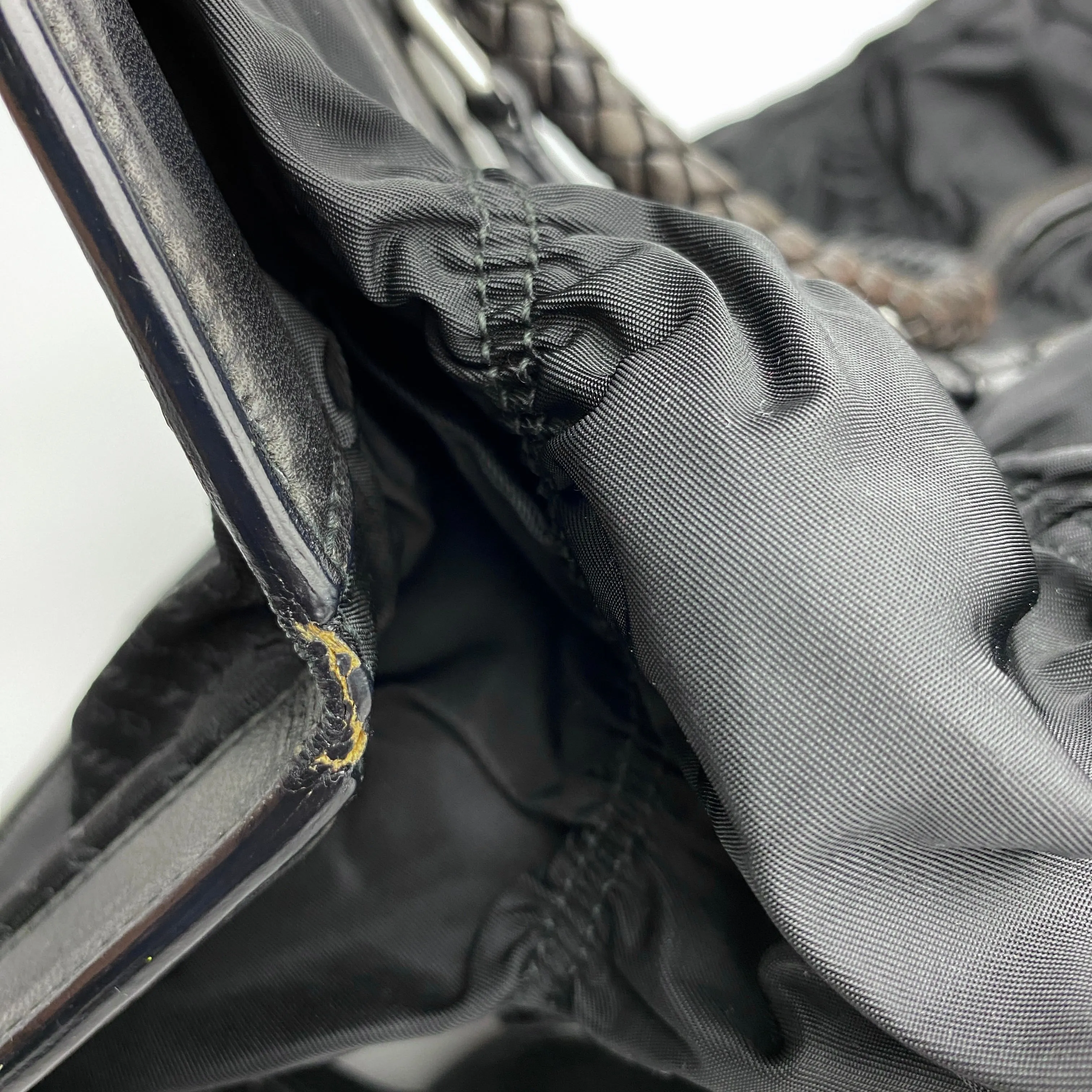 PRADA GAUFRE NYLON SHOULDER BAG