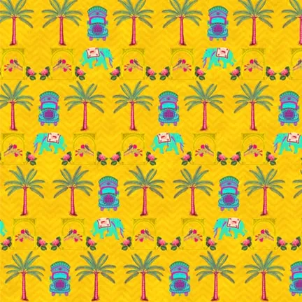 Quirky Indian Pop Art Wallpaper