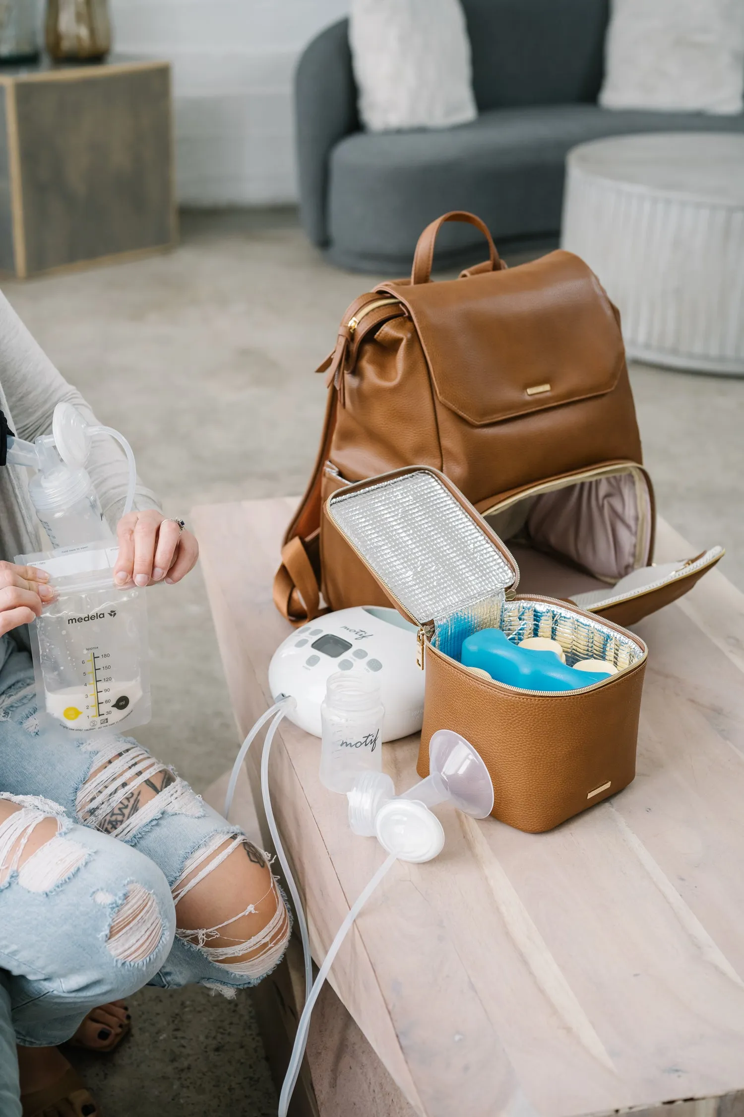 Radley Breast Pump Backpack - Walnut