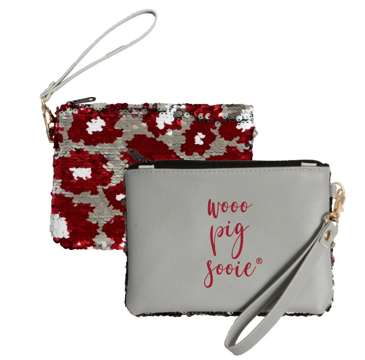 Sequined College Clutch Wristlets