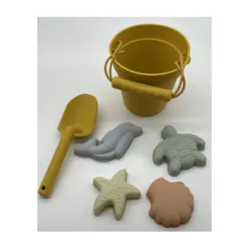 Silicone Bucket Play Set - Mustard