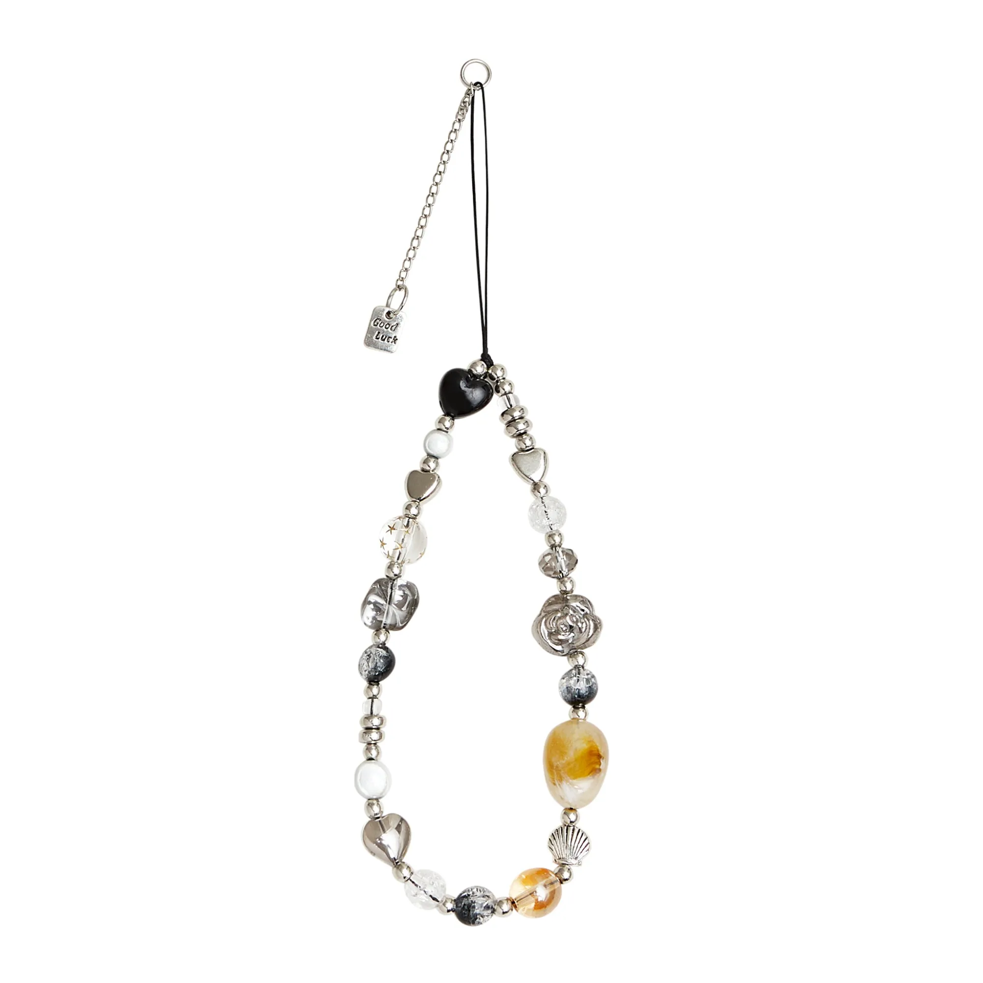 Sliver & Crystal Phone Charm