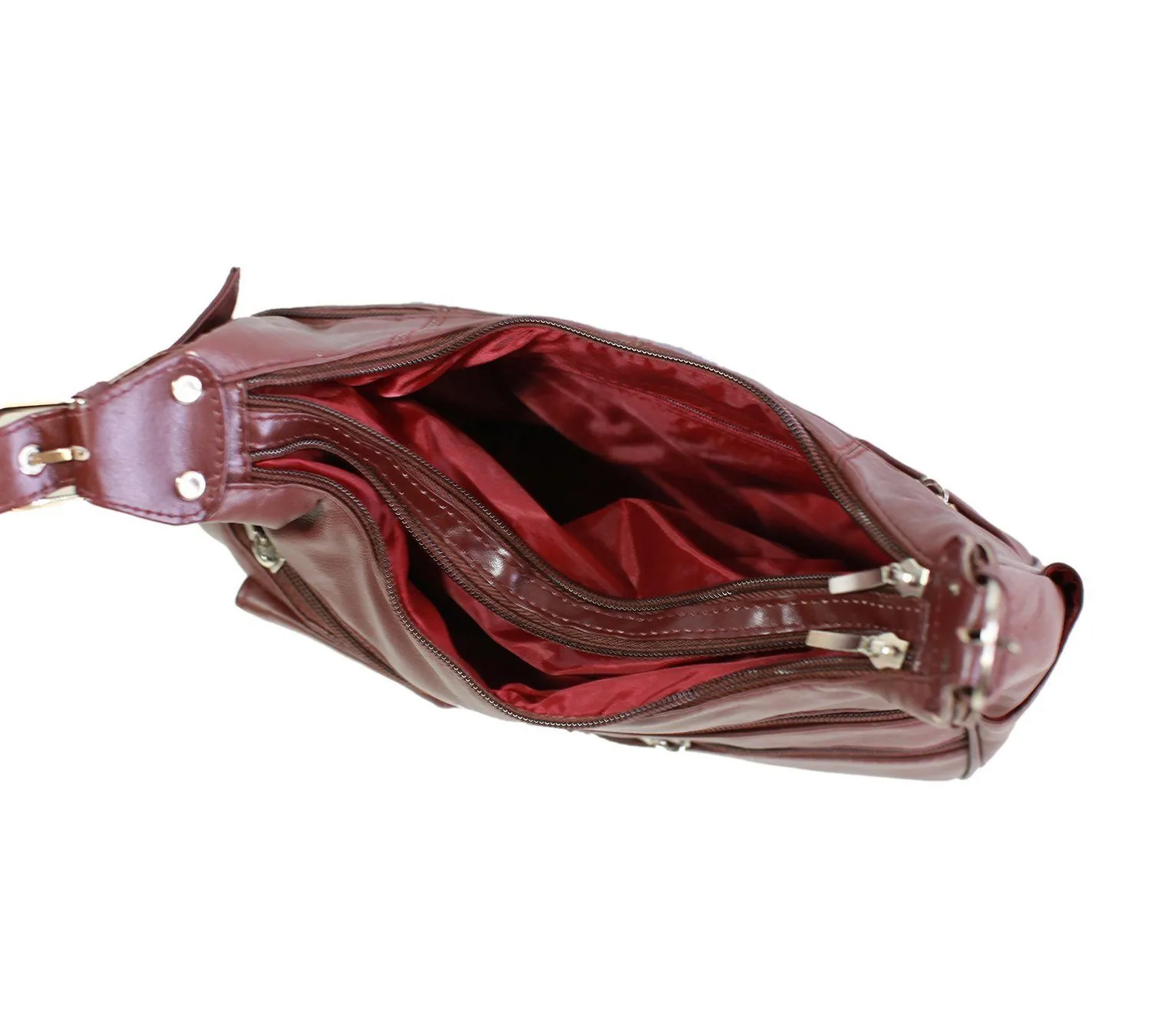 Soft Genuine Leather Shoulder Hobo Style Bag