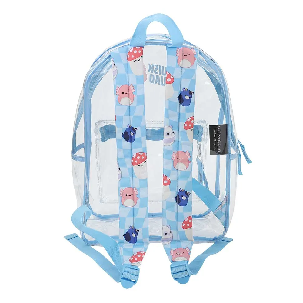 Squishmallow 16 Inch Clear Vinyl Backpack with Laptop Sleeve