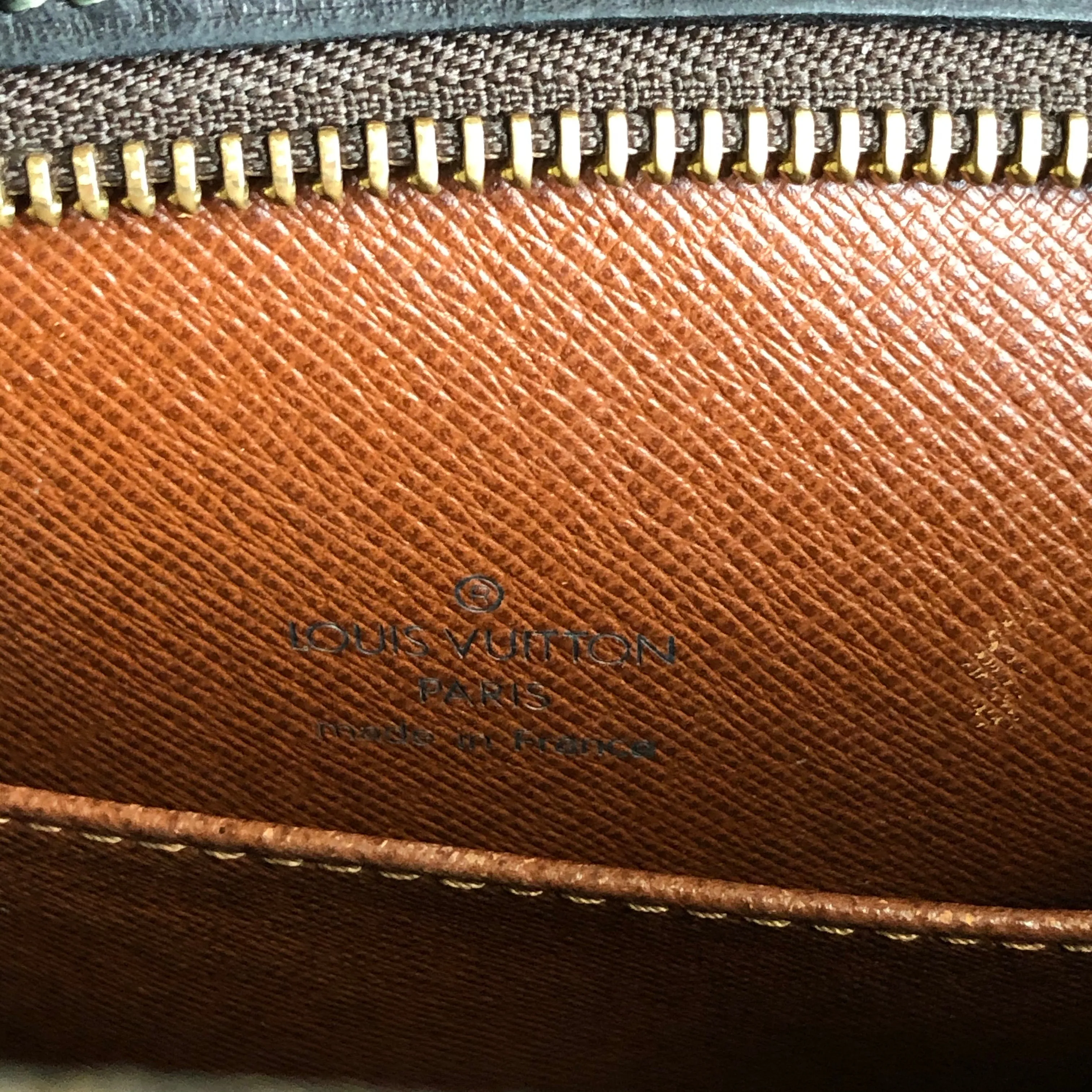 The Finch - Vintage Monogram Black Crossbody with Two Straps!