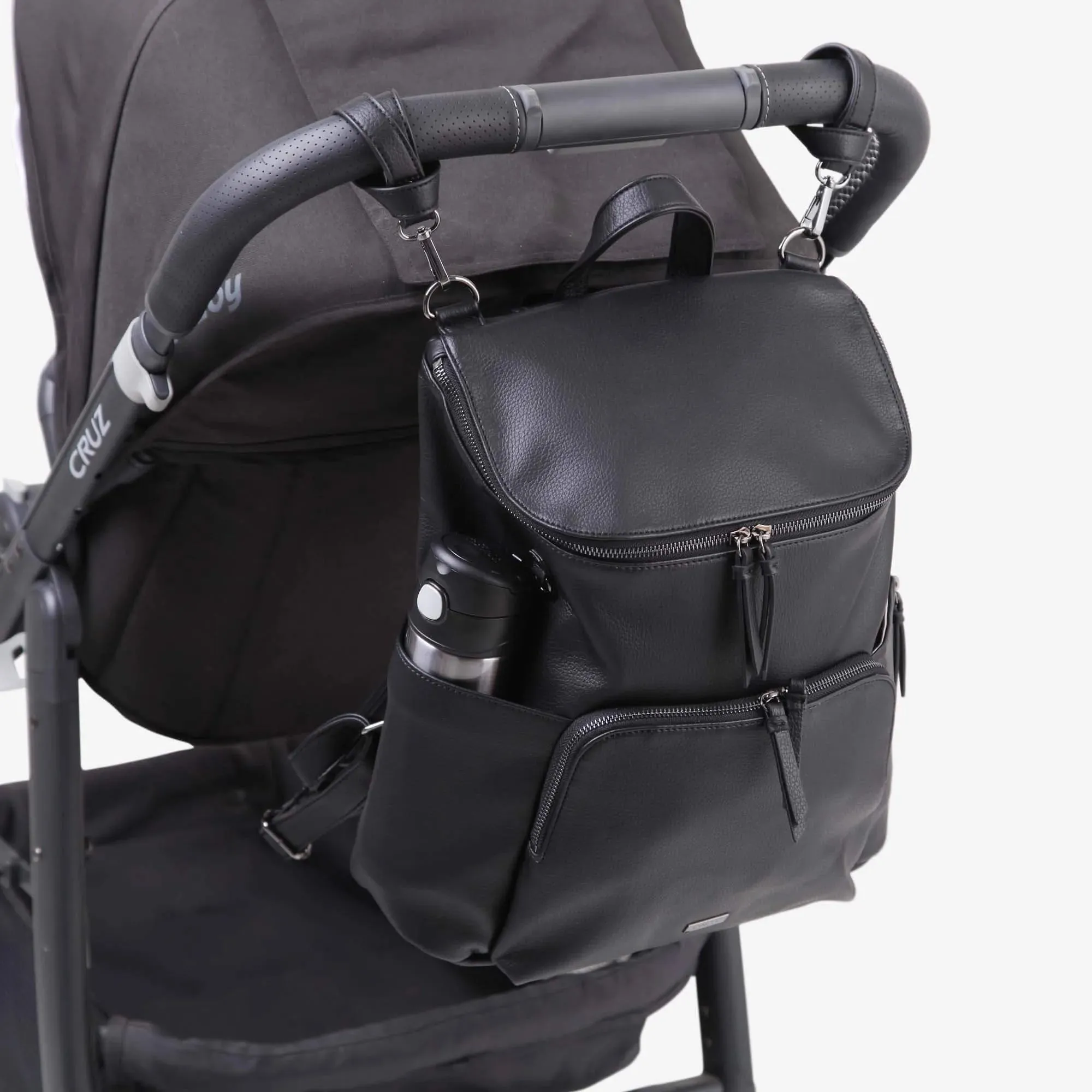 VANCHI The Frankie Everyday Backpack Nappy Bag - Black