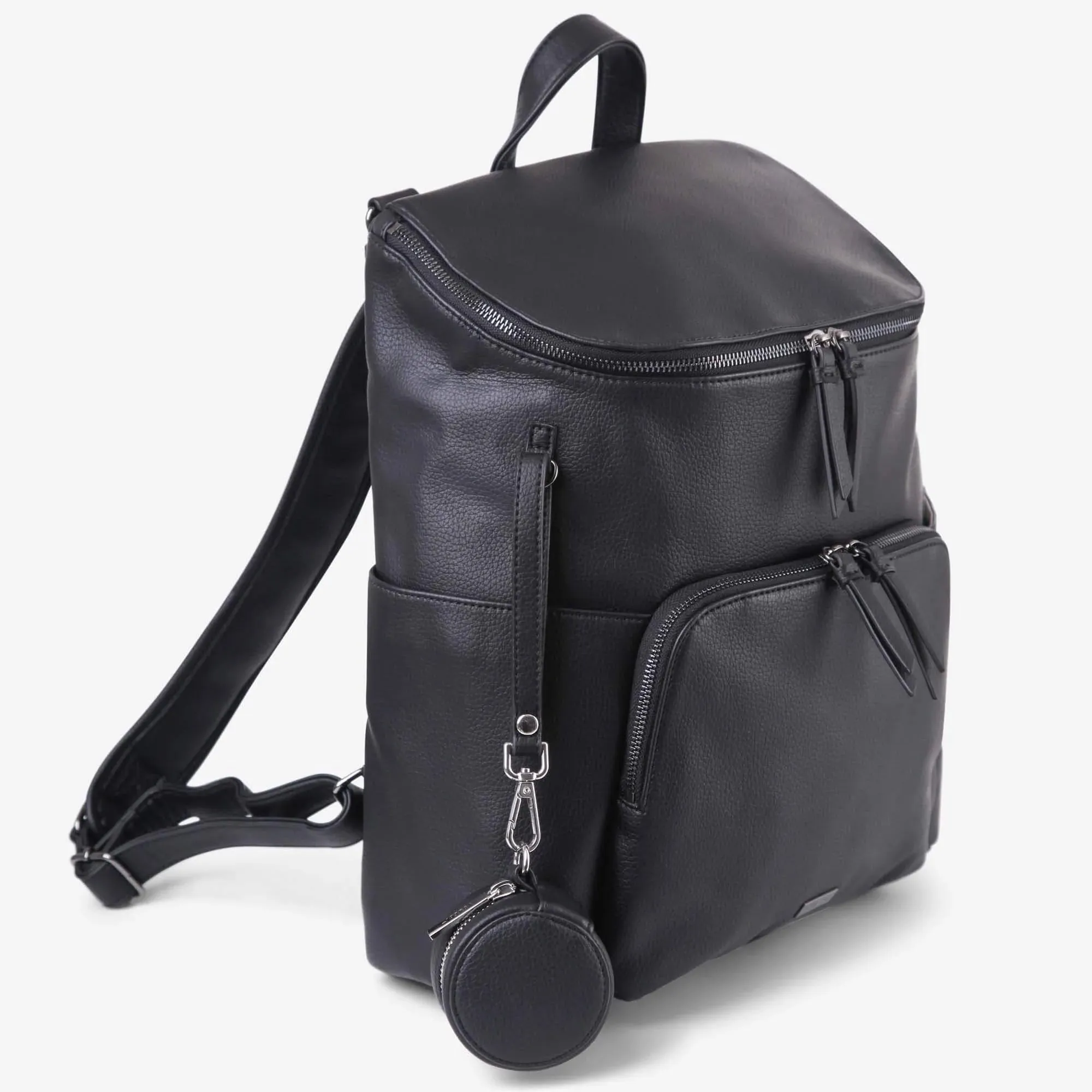 VANCHI The Frankie Everyday Backpack Nappy Bag - Black