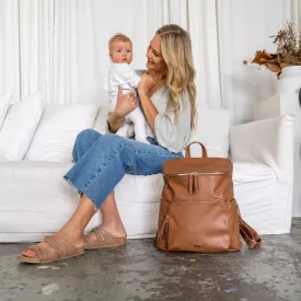VANCHI The Frankie Everyday Backpack Nappy Bag - Tan