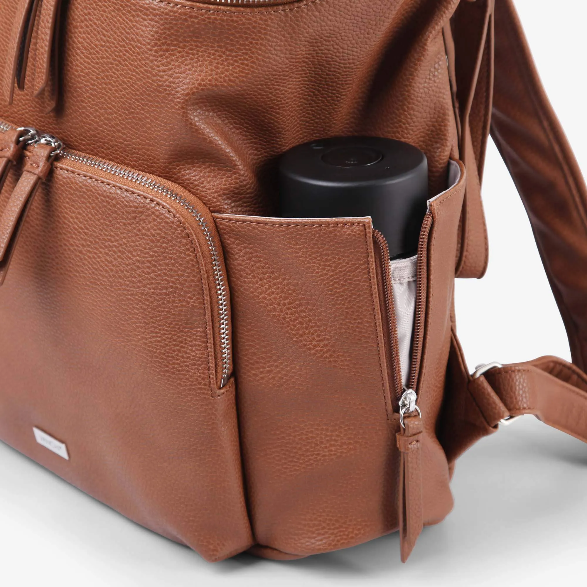 VANCHI The Frankie Everyday Backpack Nappy Bag - Tan